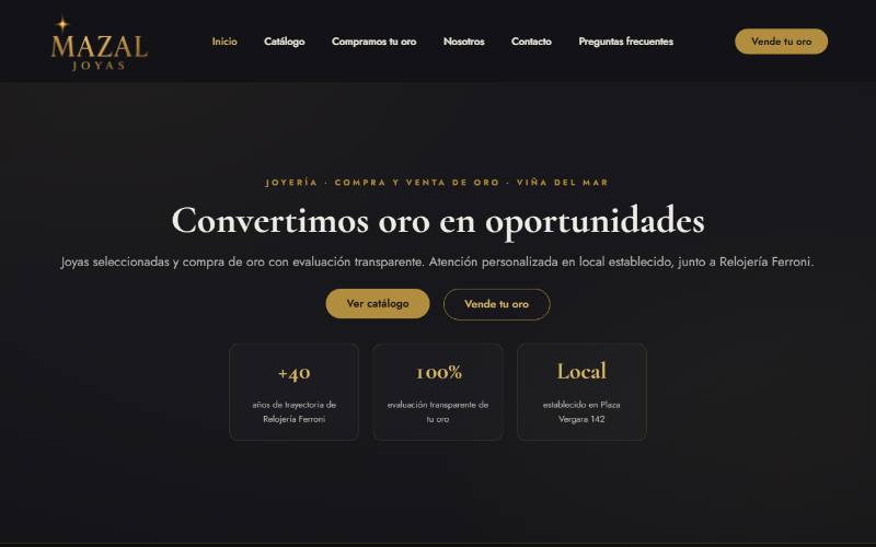 Joyas Mazal, joyeria y compra de oro